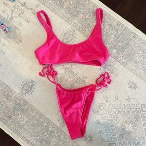La Hearts Pink Bikini Set